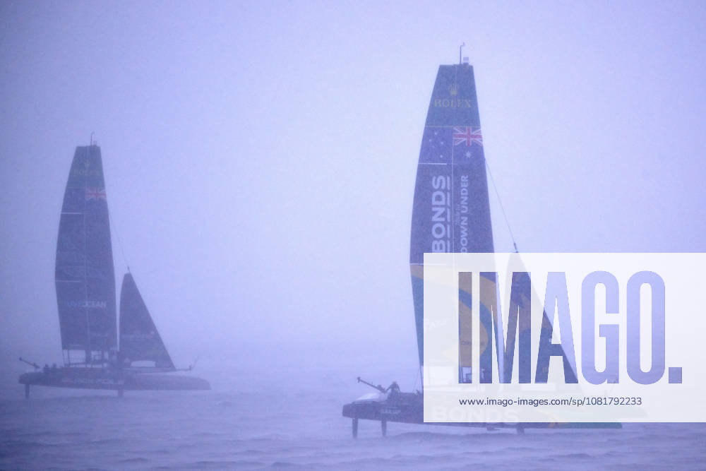GER, Sail GP, Rockwool Germany Sail Grand Prix, Sassnitz, August 22–23, 2026, Germany, Saturday, August 23, 2026, Race Day 2, BONDS FLYING ROOS Sail GP Team Australia driver Tom Slingsby, BLACK FOILS Sail GP Team New Zealand driver Peter Burling, in the final race, GER, Sail GP, Rockwool Germany Sail Grand Prix, Sassnitz, August 22–23, 2026, Germany, Saturday, August 23, 2026, Race Day 2,