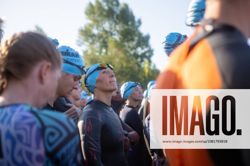 LEIPZIG, GERMANY †AUGUST 23, 2026: Athletes compete in the inaugural IRONMAN 70.3 Leipzig in Leipzig, Germany, on August 23, 2026, marking the first edition of the middle-distance triathlon held in the city. More than 2,600 athletes from Germany and abroad took part in the event, which combines swimming, cycling and running, as spectators gathered along the course to watch the competition. Leipzig Germany - ZUMAq101 20260823_zna_q101_063