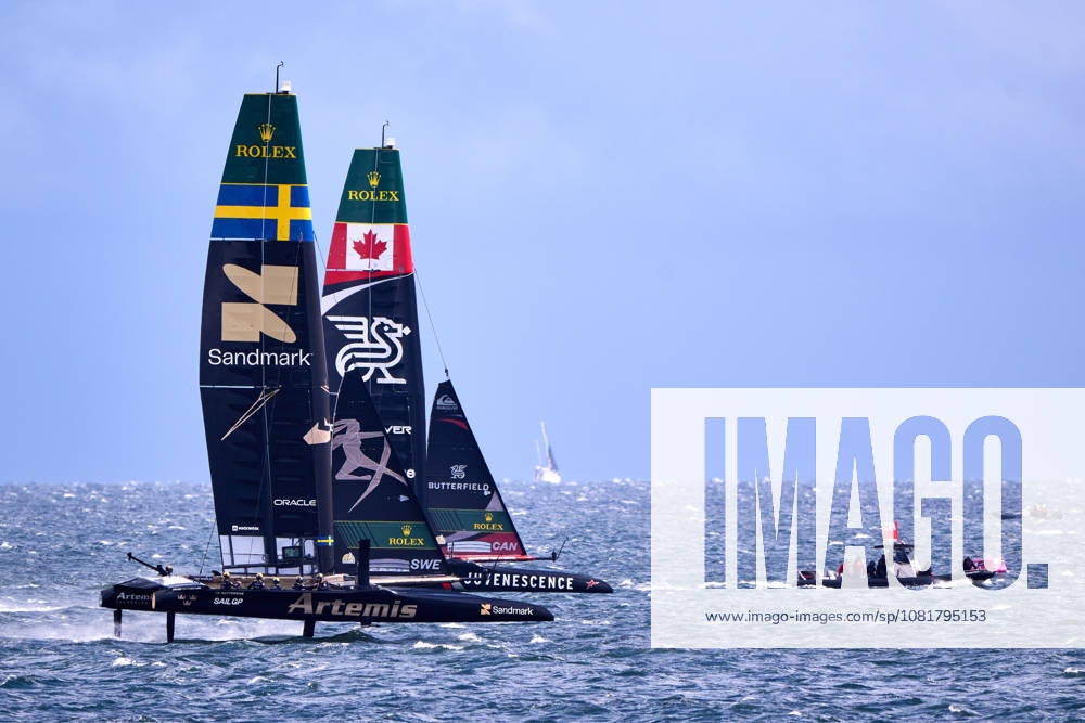 GER, Sail GP, Rockwool Germany Sail Grand Prix, Sassnitz, August 22–23, 2026, Germany, Saturday, August 23, 2026, Race Day 2, ARTEMIS Sail GP Team Sweden, Driver Nathan Outteridge; NORTHSTAR Sail GP Team Canada, Driver Giles Scott, GER, Sail GP, Rockwool Germany Sail Grand Prix, Sassnitz, August 22–23, 2026, Germany, Saturday, August 23, 2026, Race Day 2,