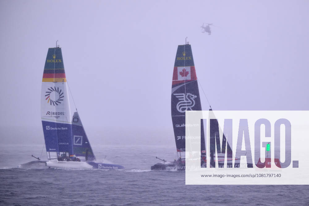 GER, Sail GP, Rockwool Germany Sail Grand Prix, Sassnitz, August 22–23, 2026, Germany, Saturday, August 23, 2026, Race Day 2, GERMANY BY DEUTSCHE BANK Sail GP Team Germany Driver Erik Kosegarten Heil, NORTHSTAR Sail GP Team CANADA Driver Giles Scott, GER, Sail GP, Rockwool Germany Sail Grand Prix, Sassnitz, August 22–23, 2026, Germany, Saturday, August 23, 2026, Race Day 2,
