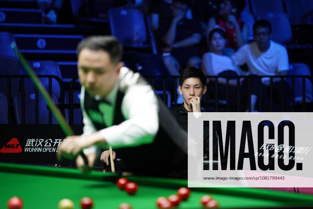 Wang Xinbo of China competes during his round of 64 match against Xiao Guodong of China at the 2026 Wuhan Open on August 23, 2026 in Wuhan, Hubei Province of China. Xiao defeated Wang 5-0 to advance to the round of 32.