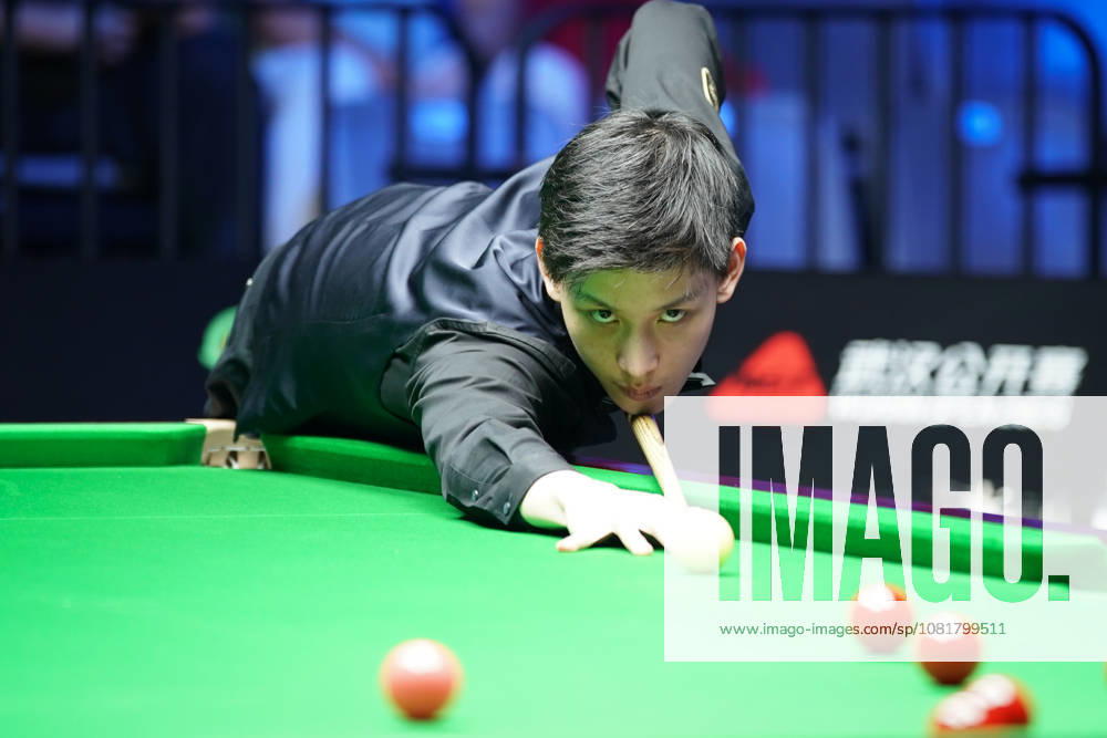Wang Xinbo of China competes during his match against Xiao Guodong of China in the round of 64 at the 2026 Wuhan Open on August 23, 2026 in Wuhan, Hubei Province of China. Xiao Guodong defeated Wang Xinbo 5-0 to advance to the next round.