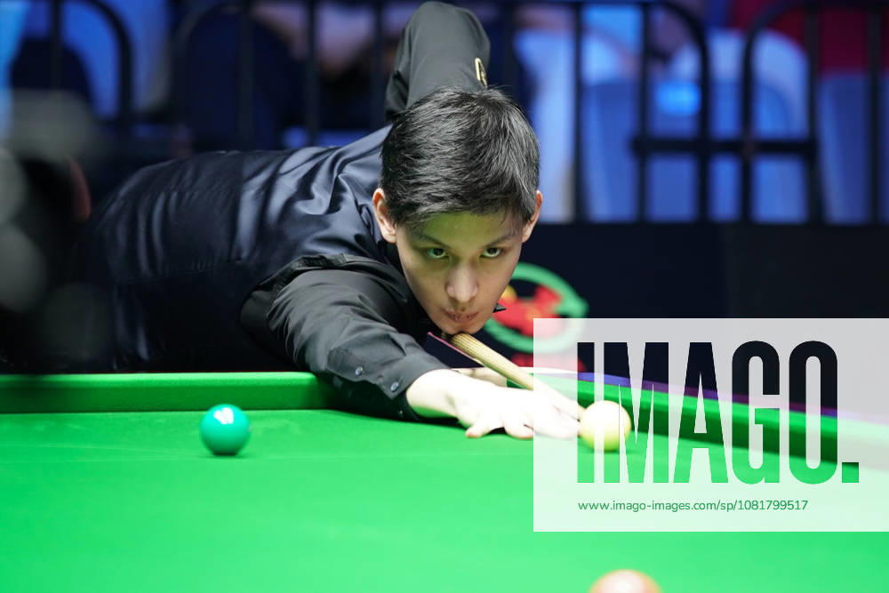 Wang Xinbo of China competes during his match against Xiao Guodong at the 2026 Wuhan Open on August 23, 2026 in Wuhan, Hubei Province of China. Xiao Guodong defeated Wang Xinbo 5-0 in the round of 64.