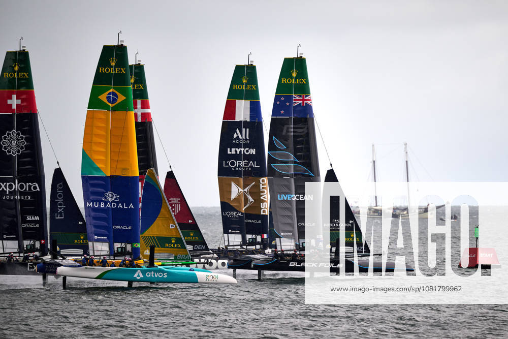 GER, Sail GP, Rockwool Germany Sail Grand Prix, Sassnitz, August 22–23, 2026, Germany, Saturday, August 23, 2026, Race Day 2, BLACK FOILS Sail GP Team New Zealand Driver Peter Burling, DS AUTOMOBILES FRA Sail GP Team France Driver Quentin Delapierre, MUBADALA BRAZIL Sail GP Team Brazil Driver Martine Grael, ROCKWOOL RACING Sail GP Team Denmark Driver Nicolai Sehested, EXPLORA JOURNEYS SWISS Sail GP Team Switzerland Driver Sebastien Schneiter, GER, Sail GP, Rockwool Germany Sail Grand Prix, Sassnitz, August 22–23, 2026, Germany, Saturday, August 23, 2026, Race Day 2,