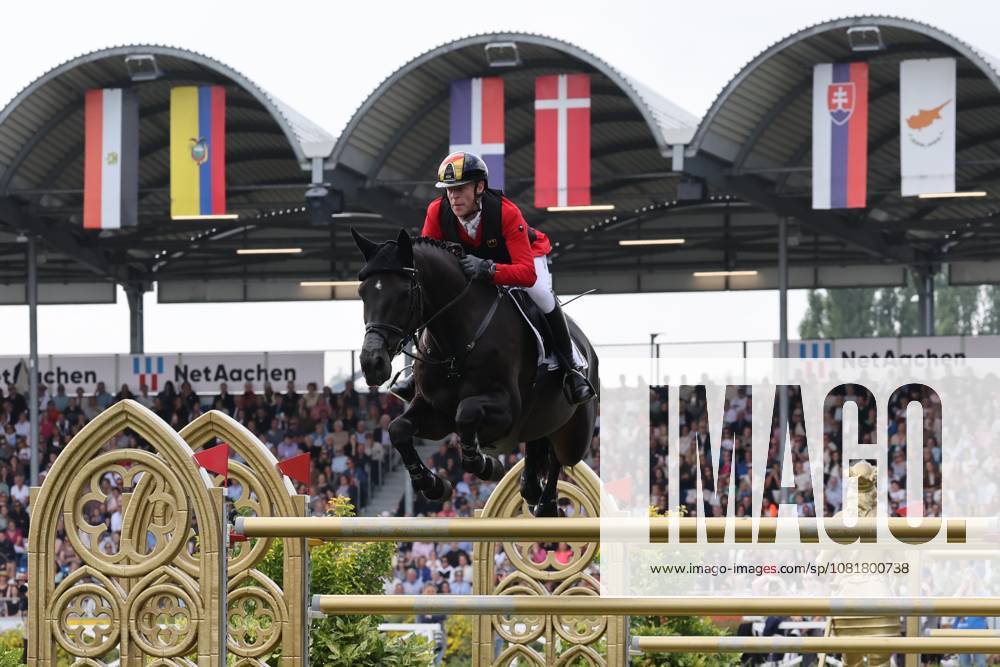 Marcus Ehning (GER), Germany, riding Coolio 42, FEI Jumping World Championship Third Competition Individual Final LONGINES Prize, Longines Prize, Course Walk, Jumping, AACHEN FEI World Championships 2026, World Equestrian Festival Final, 2026 World Equestrian Championships, Aachen 2026, Welcome Home 2026, Aachen Soers, August 11–23, 2026, Equestrian Sports, August 23, 2026, Aachen, Aachener Soers, Germany