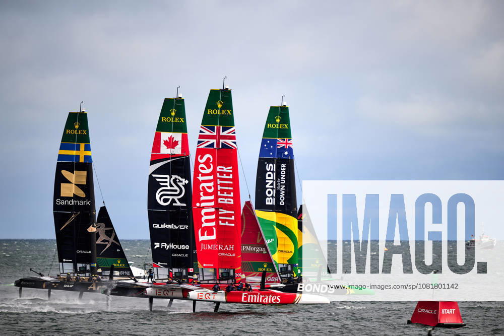 GER, Sail GP, Rockwool Germany Sail Grand Prix, Sassnitz, August 22–23, 2026, Germany, Saturday, August 23, 2026, Race Day 2, BONDS FLYING ROOS Sail GP Team Australia Driver Tom Slingsby, EMIRATES GBR Sail GP Team Great Britain Driver Dylan Fletcher, NORTHSTAR Sail GP Team CANADA Driver Giles Scott, ARTEMIS Sail GP Team Sweden Driver Nathan Outteridge, GER, Sail GP, Rockwool Germany Sail Grand Prix, Sassnitz, August 22–23, 2026, Germany, Saturday, August 23, 2026, Race Day 2,