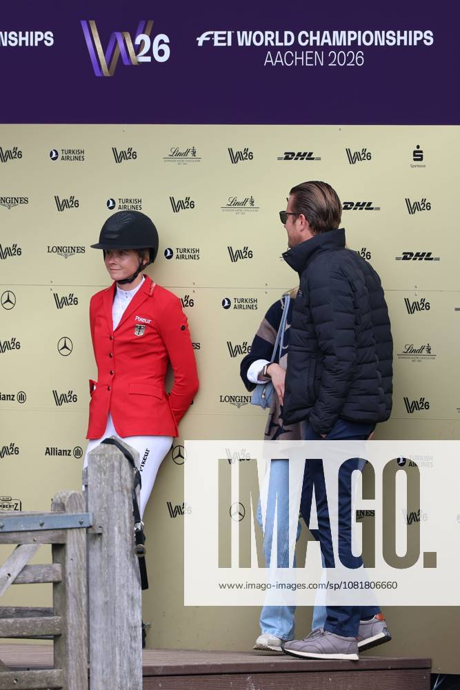 Disappointment after jumping errors in the Kiss and Cry Zone: Sophie Hinners (GER), Germany, riding Iron Dames Singclair, Jumping, FEI Jumping World Championship, FEI Jumping World Championship, Individual Final, Longines Prize, Jumping, AACHEN FEI World Championships 2026, World Festival of Equestrian Sports, 2026 Equestrian World Championships, Aachen 2026, Welcome Home 2026, Aachen Soers, August 11–23, 2026, Equestrian Sports, August 23, 2026, Aachen Soers, Germany