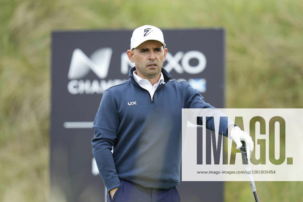 BALMEDIE, SCOTLAND - AUG 23: Fabrizio Zanotti (PAR) waits on the eleventh tee during Round 4 at the 2026 Nexo Championship at the Trump International Golf Links, Balmedie on August 23, 2026 in Aberdeenshire, Scotland The 2026 Nexo Championship