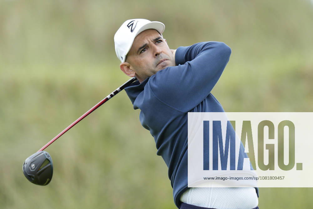 BALMEDIE, SCOTLAND - AUG 23: Fabrizio Zanotti (PAR) plays from the eleventh tee during Round 4 at the 2026 Nexo Championship at the Trump International Golf Links, Balmedie on August 23, 2026 in Aberdeenshire, Scotland The 2026 Nexo Championship