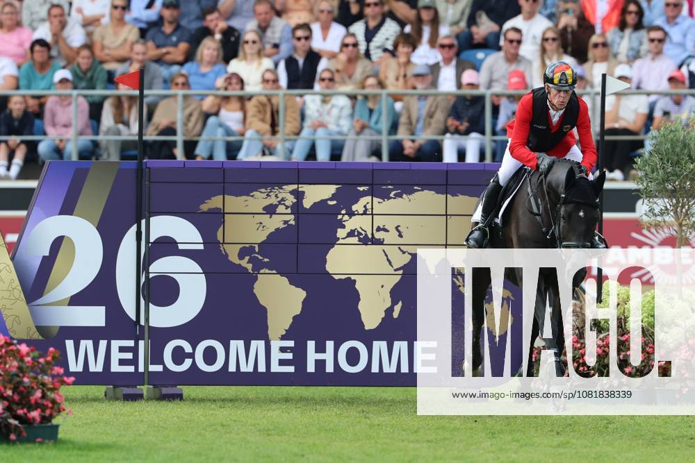 Marcus Ehning (GER), Germany, riding Coolio 42 at the World Championships in Jumping, World Championships in Wall Jumping, World Championships in Obstacle Jumping; Coolio loses his horseshoe; Jumping; FEI Jumping World Championships; FEI Jumping World Championship, Individual Final, Longines Prize, Longines Award, Individual Final, Jumping, AACHEN FEI World Championships 2026, World Equestrian Festival, 2026 World Equestrian Games, Aachen 2026, Welcome Home 2026, Aachen Soers, August 11–23, 2026, Equestrian Sports, August 23, 2026, Aachen Soers, Germany
