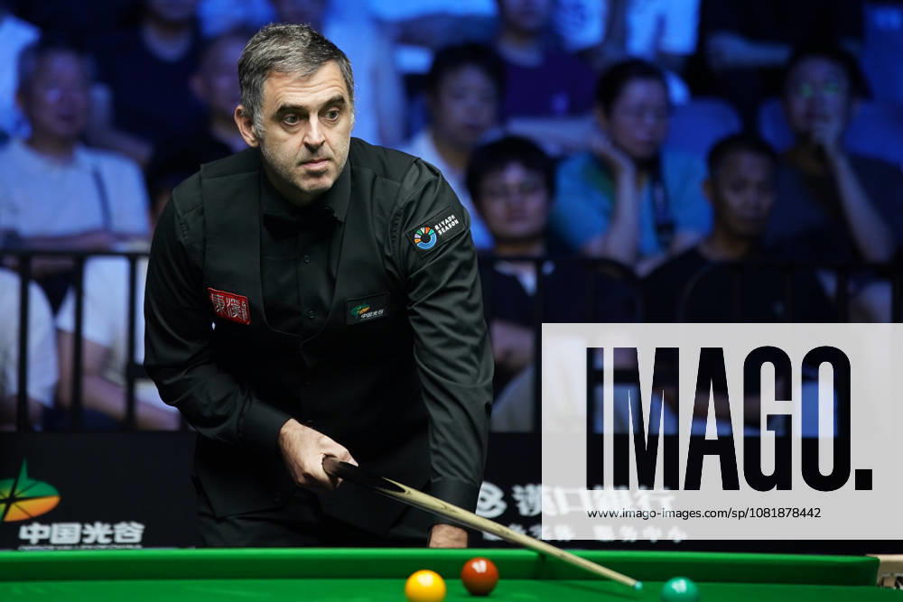 Ronnie O Sullivan of England reacts in the second round match against Ashley Carty of England on day 2 of Wuhan Open 2026 at the Optics Valley Gymnasium of Huazhong University of Science and Technology on August 24, 2026 in Wuhan, Hubei Province of China.