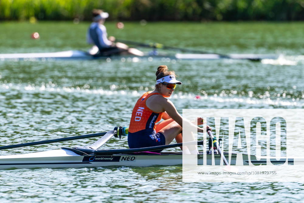 World Rowing Championships AMSTERDAM, NL - AUGUST 24: Femke van de Vliet of the Netherlands during World Rowing Championships at Bosbaan on August 24, 2026 in Amsterdam, Netherlands. Amsterdam Bosbaan Netherlands Content not available for redistribution in The Netherlands directly or indirectly through any third parties.