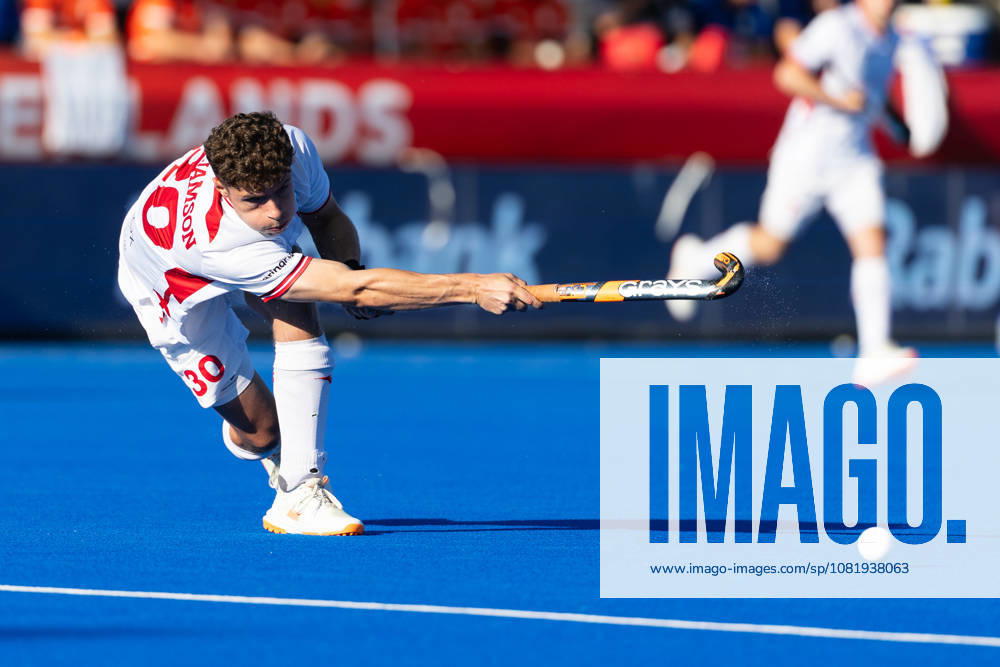 FIH Hockey World Cup: Netherlands v England AMSTELVEEN, NL - AUGUST 24: Conor Williamson of England during the FIH Hockey World Cup match between Netherlands and England at Wagener Stadion on August 24, 2026 in Amstelveen, Netherlands. Amstelveen Wagener Stadion Netherlands Content not available for redistribution in The Netherlands directly or indirectly through any third parties.