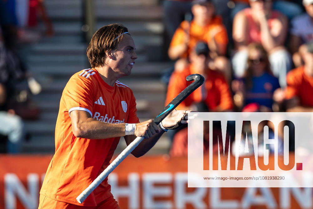 FIH Hockey World Cup: Netherlands v England AMSTELVEEN, NL - AUGUST 24: Duco Telgenkamp of Netherlands during the FIH Hockey World Cup match between Netherlands and England at Wagener Stadion on August 24, 2026 in Amstelveen, Netherlands. Amstelveen Wagener Stadion Netherlands Content not available for redistribution in The Netherlands directly or indirectly through any third parties.