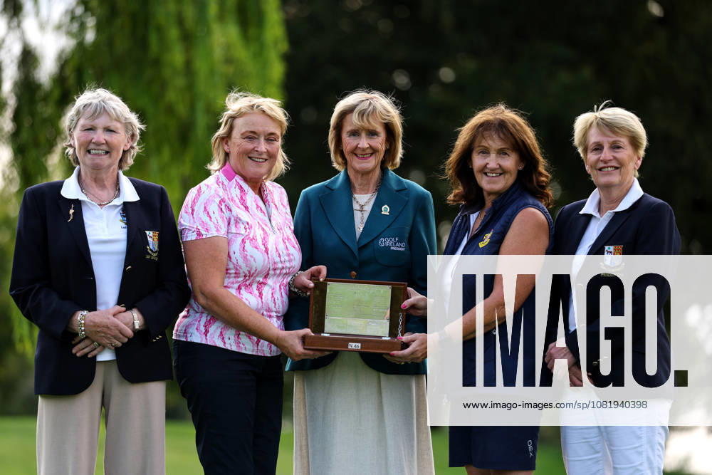 REPRO FREE *PRESS RELEASE NO REPRODUCTION FEE* Australian Spoons All-Ireland Final, Longford Golf Club, Longford 24 8 2026 (L to R) County Longford Golf Club Lady Captain Dolores Kane and First Place Winner Carmel Quinn with Golf Ireland President Fiona Delargy, First Place Winner Audrey OHagan and County Longford Golf Club Lady President Pauline Corry Dolores Kane and Carmel Quinn with Fiona Delargy, Audrey OHagan and Pauline Corry 24 8 2026