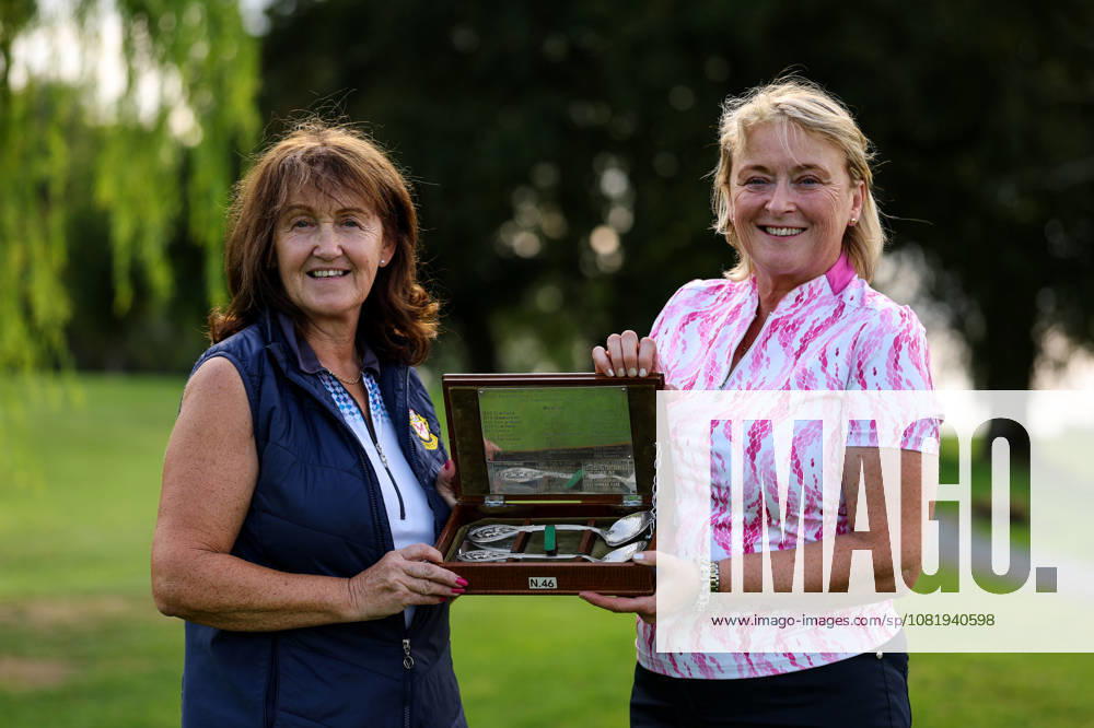 REPRO FREE *PRESS RELEASE NO REPRODUCTION FEE* Australian Spoons All-Ireland Final, Longford Golf Club, Longford 24 8 2026 Australian Spoons All-Ireland Winners Audrey OHagan and Carmel Quinn Audrey OHagan and Carmel Quinn 24 8 2026