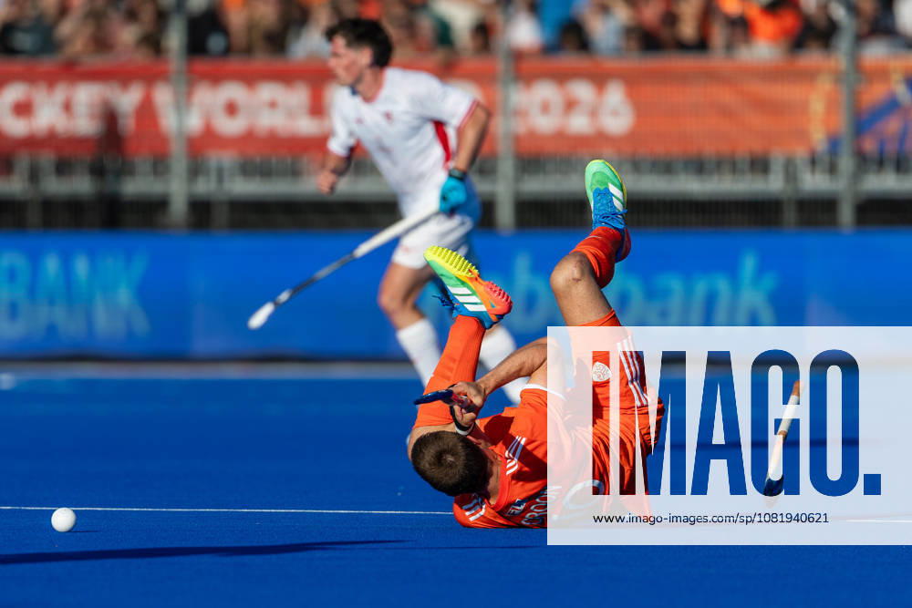 FIH Hockey World Cup: Netherlands v England AMSTELVEEN, NL - AUGUST 24: Jorrit Croon of Netherlands during the FIH Hockey World Cup match between Netherlands and England at Wagener Stadion on August 24, 2026 in Amstelveen, Netherlands. Amstelveen Wagener Stadion Netherlands Content not available for redistribution in The Netherlands directly or indirectly through any third parties.