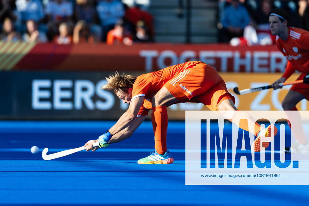 FIH Hockey World Cup: Netherlands v England AMSTELVEEN, NL - AUGUST 24: Jip Janssen of Netherlands during the FIH Hockey World Cup match between Netherlands and England at Wagener Stadion on August 24, 2026 in Amstelveen, Netherlands. Amstelveen Wagener Stadion Netherlands Content not available for redistribution in The Netherlands directly or indirectly through any third parties.