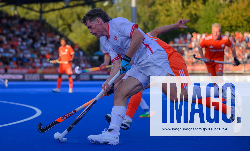 Hockey World Cup Day Ten Tom Sorsby of England during the match between England and Netherlands in Pool E of the 2026 FIH Hockey World Cup at Wagener Stadium, Amstelveen 24 08 2026 UK Newspapers OUT
