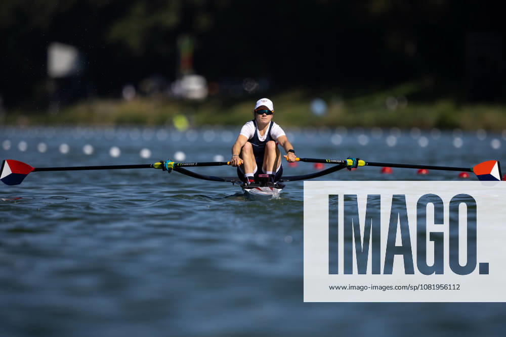 24th August 2026; Bosbaan, Amsterdam, Holland, Netherlands; 2026 World Rowing Championships, Day One; Heat Race; United States Lightweight Womens Single Sculls (LW1x) with Claire Friedlander AnthonyxBenoit