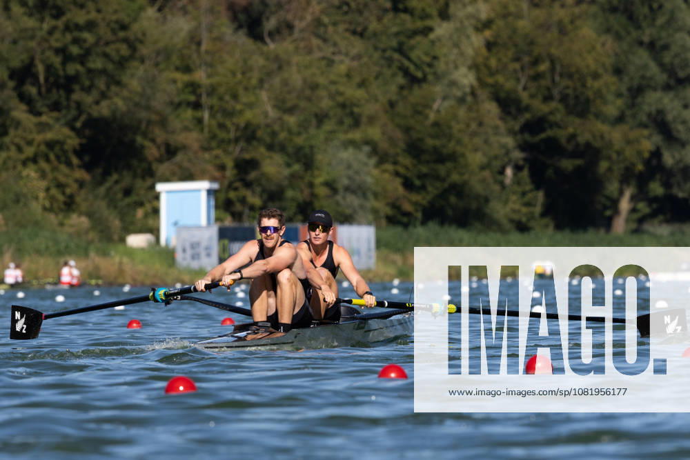 24th August 2026; Bosbaan, Amsterdam, Holland, Netherlands; 2026 World Rowing Championships, Day One; Heat Race; New Zealand Mens Pair (M2-) with Oliver Welch and Benjamin Taylor AnthonyxBenoit
