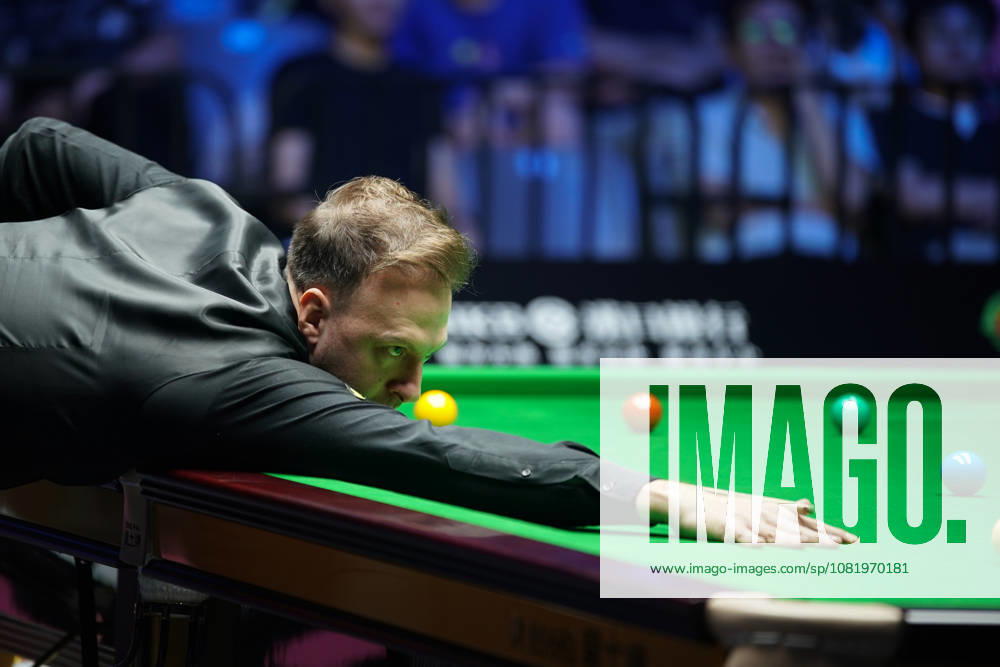 Judd Trump of England plays a shot in the second round match against Yuan Sijun of China on day 2 of Wuhan Open 2026 at the Optics Valley Gymnasium of Huazhong University of Science and Technology on August 24, 2026 in Wuhan, Hubei Province of China.