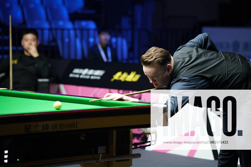 Shaun Murphy of England plays a shot in the third round match against Pang Junxu of China on day 3 of Wuhan Open 2026 at the Optics Valley Gymnasium of Huazhong University of Science and Technology on August 25, 2026 in Wuhan, Hubei Province of China.