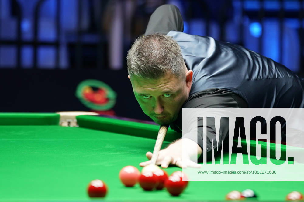 Kyren Wilson of England plays a shot in the third round match against Ali Carter of England on day 3 of Wuhan Open 2026 at the Optics Valley Gymnasium of Huazhong University of Science and Technology on August 25, 2026 in Wuhan, Hubei Province of China.
