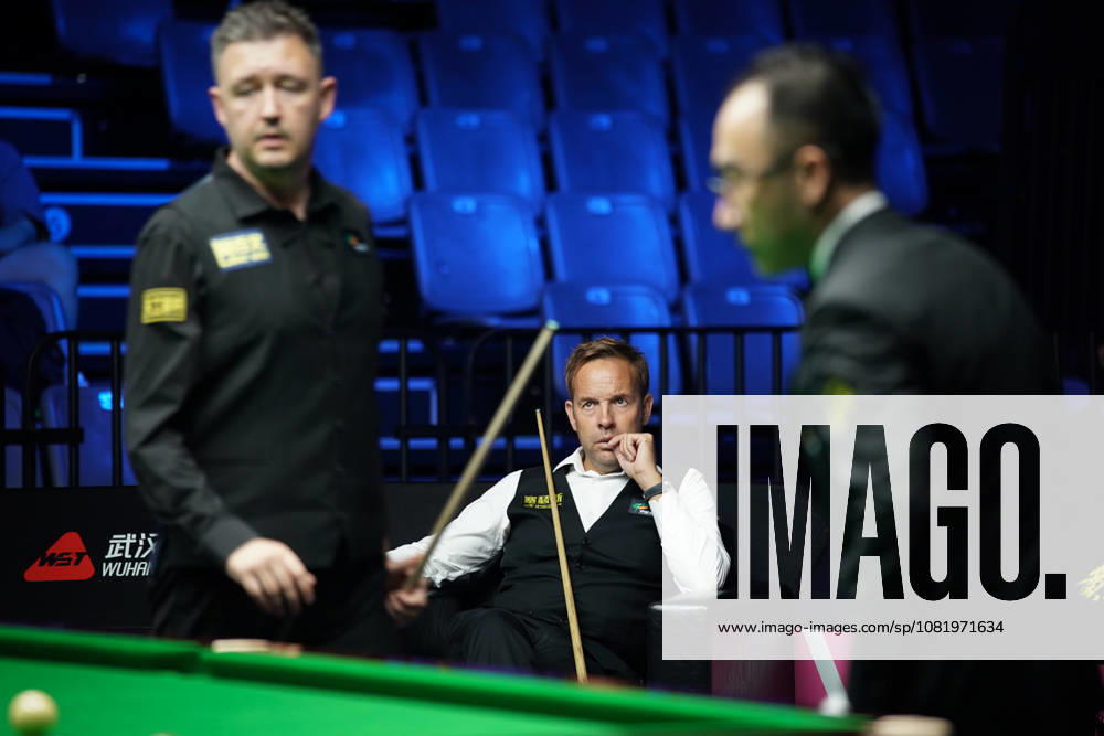 Kyren Wilson of England plays a shot in the third round match against Ali Carter of England on day 3 of Wuhan Open 2026 at the Optics Valley Gymnasium of Huazhong University of Science and Technology on August 25, 2026 in Wuhan, Hubei Province of China.