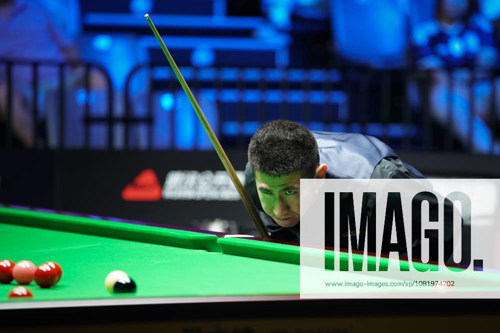 Yao Pengcheng of China plays a shot in the third round match against Ronnie O Sullivan of England on day 3 of Wuhan Open 2026 at the Optics Valley Gymnasium of Huazhong University of Science and Technology on August 25, 2026 in Wuhan, Hubei Province of China.