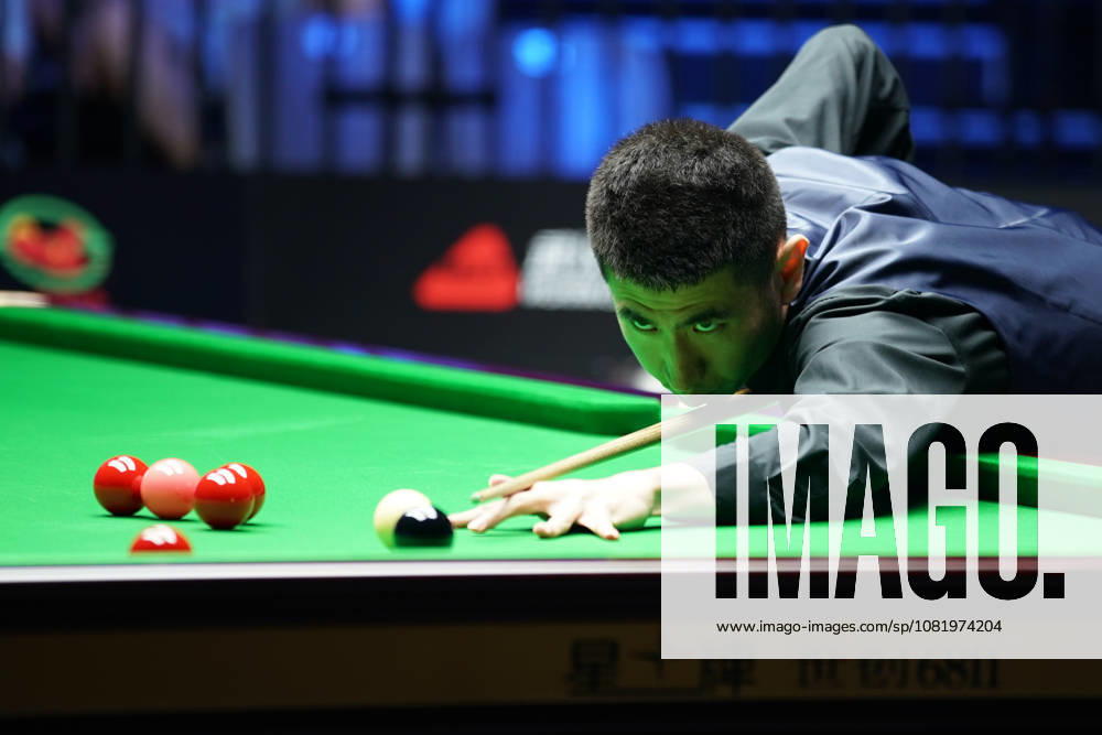 Yao Pengcheng of China plays a shot in the third round match against Ronnie O Sullivan of England on day 3 of Wuhan Open 2026 at the Optics Valley Gymnasium of Huazhong University of Science and Technology on August 25, 2026 in Wuhan, Hubei Province of China.