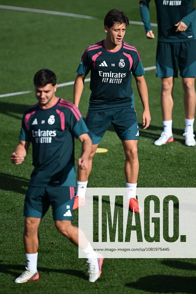Real Madrid s training session MADRID, SPAIN - AUGUST 25: Arda Guler of Real Madrid takes part in a training session at the club s Valdebebas training facilities ahead of their La Liga match against Real Sociedad, on August 25, 2026 in Madrid, Spain. Burak Akbulut Anadolu Madrid Spain. Editorial use only. Please get in touch for any other usage.