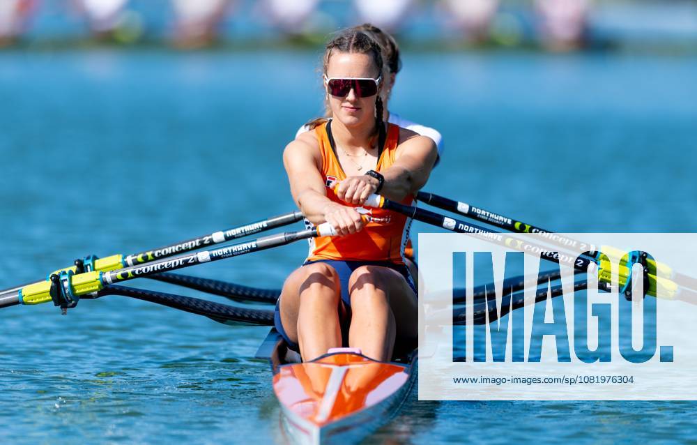 AMSTERDAM - Benthe Boonstra during a training session on the second day of the World Rowing Championships at the Bosbaan in the Amsterdam Forest. IRIS VAN DEN BROEK ANP ANPxSportx IVx 566241291 originalFilename: 566241291