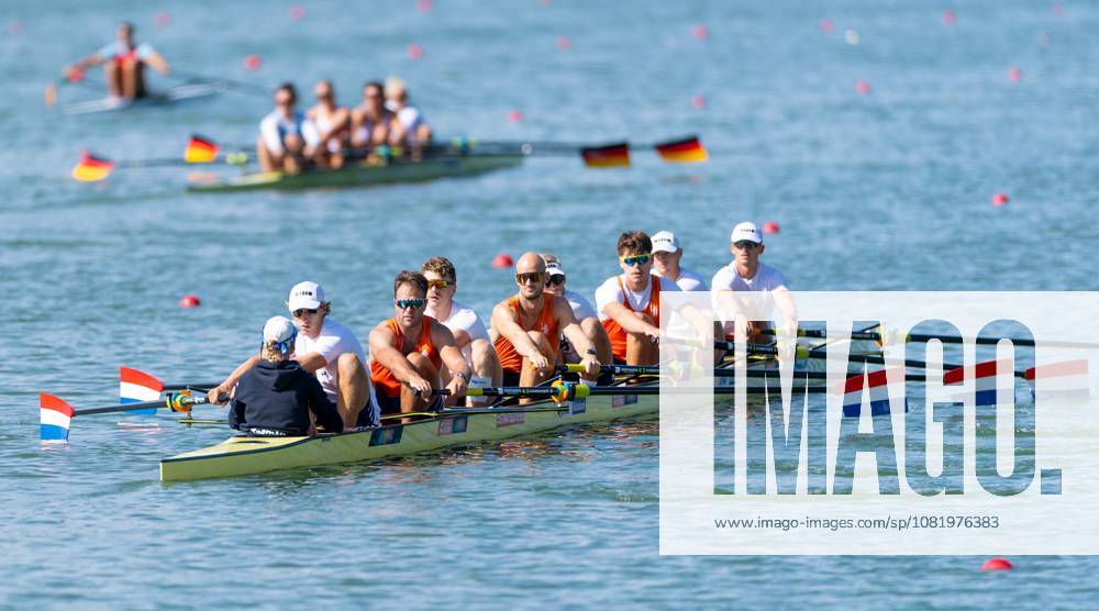 AMSTERDAM - The Holland Eight during a training session on the second day of the World Rowing Championships at the Bosbaan in the Amsterdam Forest. IRIS VAN DEN BROEK ANP ANPxSportx IVx 566241477 originalFilename: 566241477