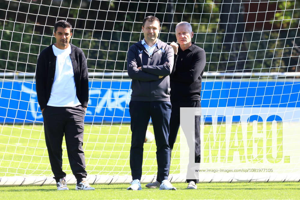 Germany, Soccer, 2. Bundesliga, 2026–2027 Season, Sportforum, Hertha BSC, Head of Training and Team Management Sami Allagui, Hertha BSC, Benjamin Weber, Sporting Director, Hertha BSC Berlin, Dr. Peter Goerlich, Hertha BSC, Management, 2nd Division, DFB and DFL regulations prohibit any use of photographs as image sequences and or quasi-video. Berlin Sportforum, Berlin, Germany