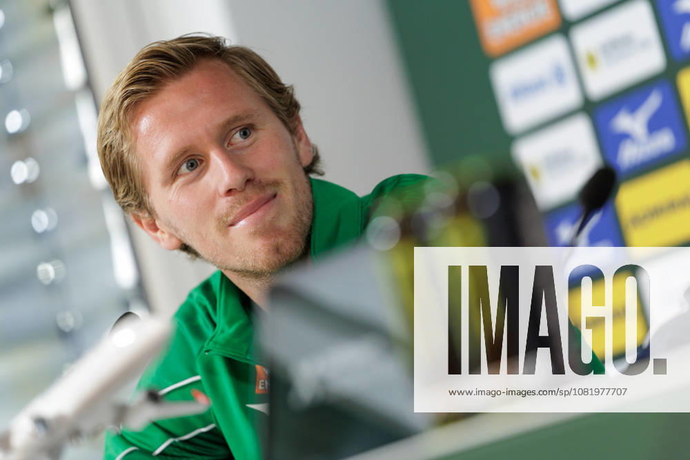 SOCCER - UEFA ECL, Rapid vs Hearts VIENNA,AUSTRIA,25.AUG.26 - SOCCER - UEFA Conference League, play-off, SK Rapid Wien vs Heart of Midlothian FC, preview, press conference, PK, Pressekonferenz Rapid. Image shows Tonni Adamsen (Rapid). GEPAxpictures Rauthner