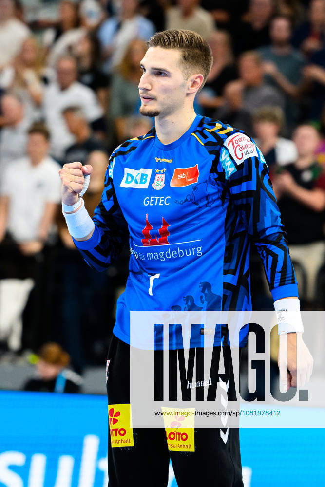 Munich HBL Super Cup 2026 SC Magdeburg, Füchse Berlin, goalkeeper Dominik Kuzmanovic, SC Magdeburg, Munich, SAP Garden, Bavaria, Germany