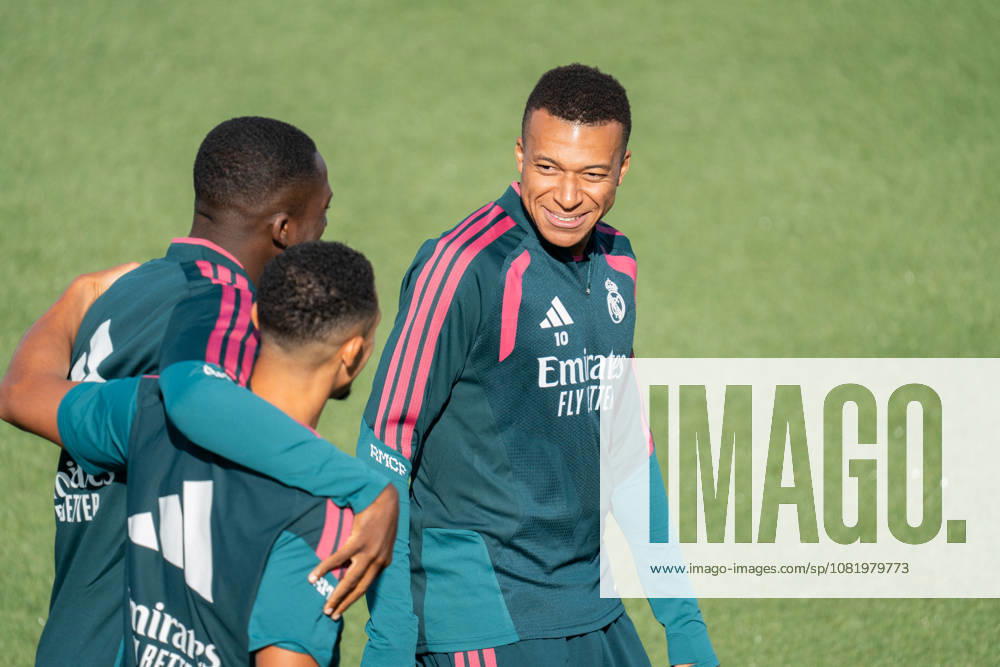 ESP Real Madrid Training Day: Kylian Mbappé of Real Madrid during the team s training session ahead of the LaLiga EA Sports match against Real Sociedad at the Real Madrid Sports Complex in Valdebebas, Madrid, on August 25, 2026, Spain, Madrid, Spain