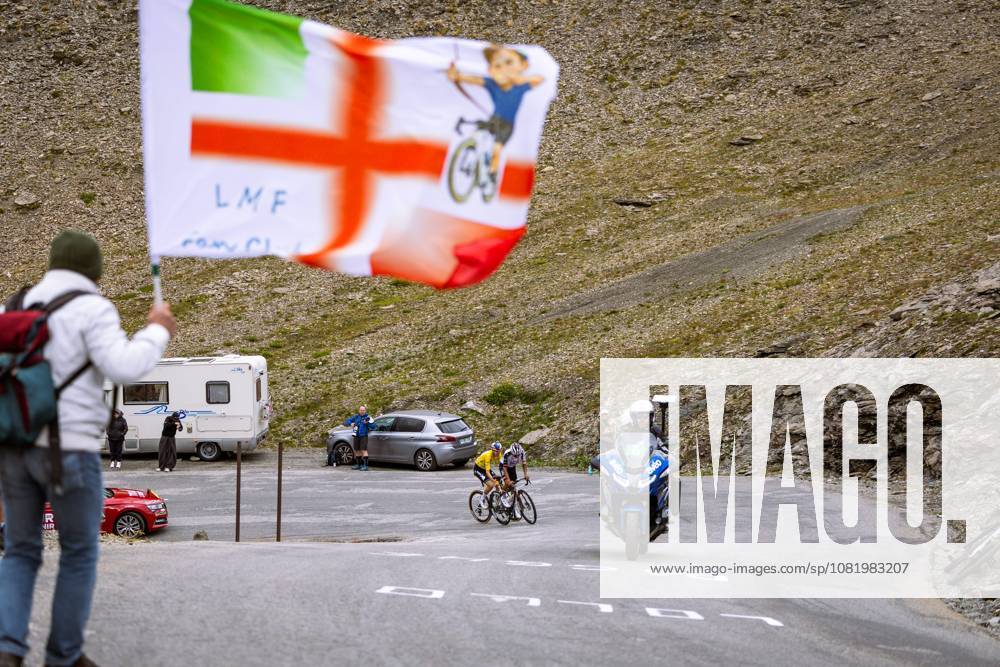 TOUR DE L AVENIR ETAPE 6 ARRIVEE AU COL DE LISERAN A VAL D ISERE PHOTOPQR LE DAUPHINE Louise RAYMOND ; Val-d Isère ; 25 08 2026 ; Val d Isère (Savoie) le 25 août 2026. Tour de l Avenir. Etape 6 avec l arrivée au col de l Iseran. Sur notre photo : Jan Jackowiak et Lorenzo Mark Finn (maillot jaune). Photo: Le Dauphiné Libéré Louise Raymond - - Châtillon-sur-Cluses – Val d’Isère, 25 August 2026 — Riders compete during the sixth stage of the Tour de l’Avenir, a 149-kilometre mountain stage finishing at the Col de l’Iseran, at an altitude of 2,770 metres. Val-d Isère Savoie Rhône-Alpes France