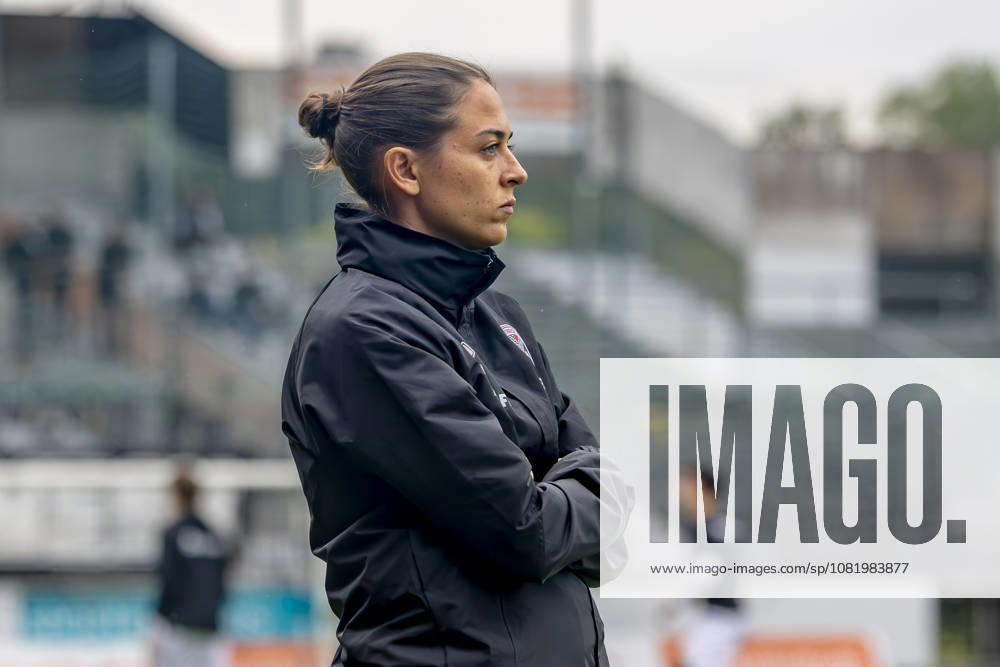 Burghausen, Germany, August 25, 2026; Toto Cup (Bavarian State Cup) 2026–2027, Round of 16: SV Wacker Burghausen vs. FC Ingolstadt 04. Pictured: FCI coach Sabrina Wittmann at the Flatbuy Stadium in Bavaria.