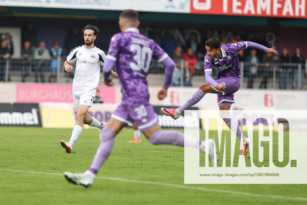 Toto Cup: SV Wacker Burghausen vs. FC Ingolstadt 04; Fredrik Carlsen 8, FCI Shot Goal Celebration Goal 1–0 in the first minute Moritz Wiezorrek 17 SVWB Toto Cup SV Wacker Burghausen FC Ingolstadt 04 2026–2027 season