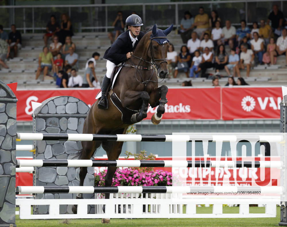 Gijon International Show Jumping Competition -CSI2* - August 25, 2026 Jose Antonio Garcia Diana rides on Marola P&M during the Faults & Times Jumping CSI 2* at Las Mestas on August 25, 2026 in Gijon, Spain Gijon Asturias Spain