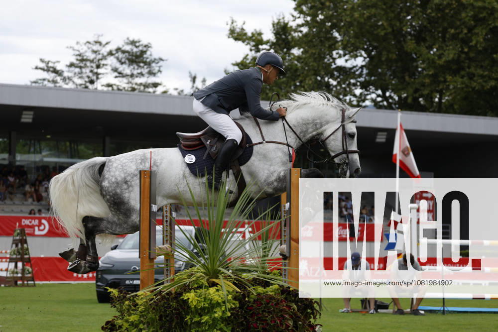 Gijon International Show Jumping Competition -CSI2* - August 25, 2026 Ricardo Jurado rides on Tripeo JR during the Faults & Times Jumping CSI 2* at Las Mestas on August 25, 2026 in Gijon, Spain Gijon Asturias Spain
