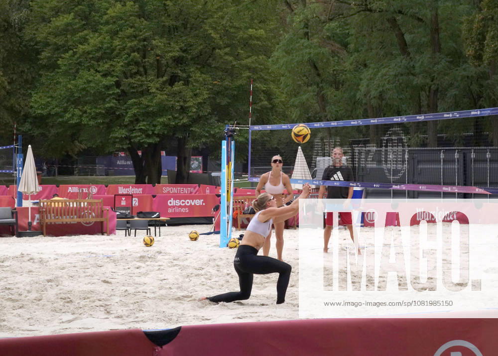Dortmund, Ruhr Region, North Rhine-Westphalia: The German Beach Volleyball Championships are being held in Dortmund for the first time. Preparations are nearly complete; Center Court offers seating for 6,500 spectators, and the preliminary rounds will be played on two additional courts, the side courts. After 33 years, the event has moved from Timmendorfer Strand to the Ruhr region, specifically to Revierpark Wischlingen. The championship runs from August 27 to 30. The women’s players are practicing on one of the side courts