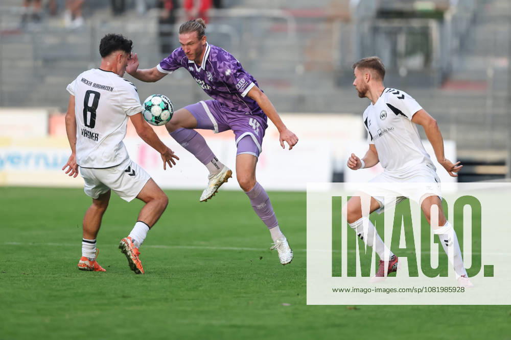 Toto Cup: SV Wacker Burghausen vs. FC Ingolstadt 04; Tackle; Battle for the Ball; Vinko äapina 41, FCI Ben Hagmeyer 8; SVWB Toto Cup: SV Wacker Burghausen vs. FC Ingolstadt 04; 2026–2027 Season