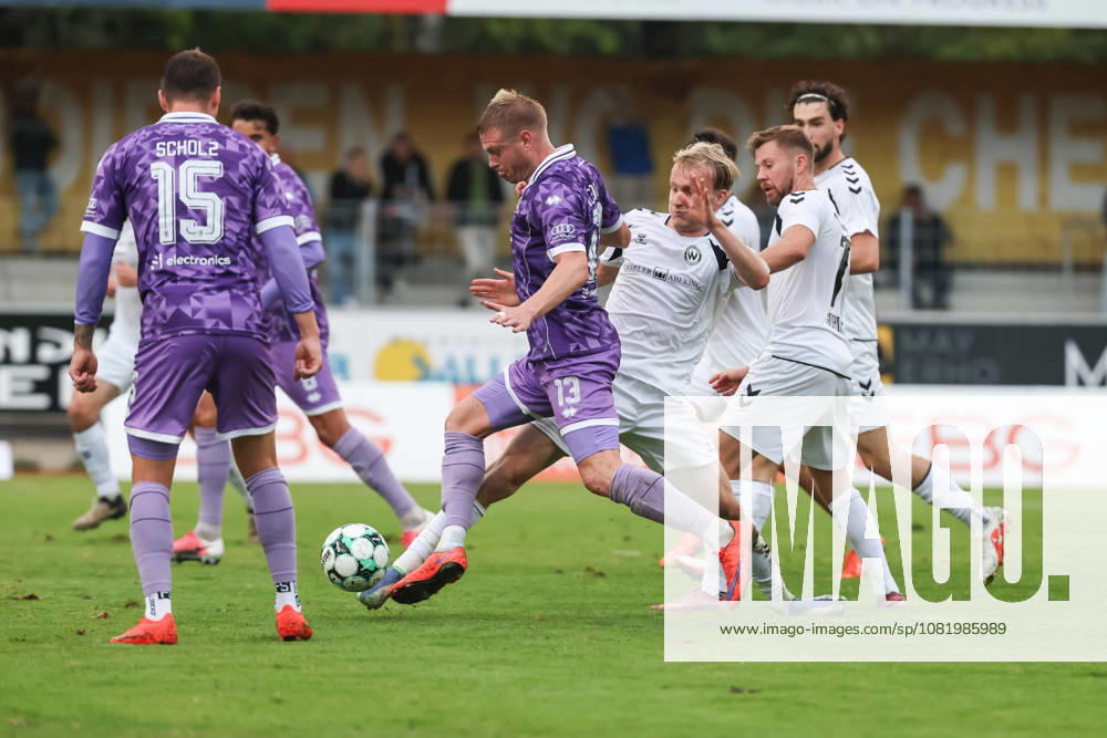 Toto Cup: SV Wacker Burghausen vs. FC Ingolstadt 04. Attack: Lars Lokotsch 13, FCI; Jonas Scholz 15, FCI. FCI can t get past the defense. Toto Cup: SV Wacker Burghausen vs. FC Ingolstadt 04. 2026–2027 season
