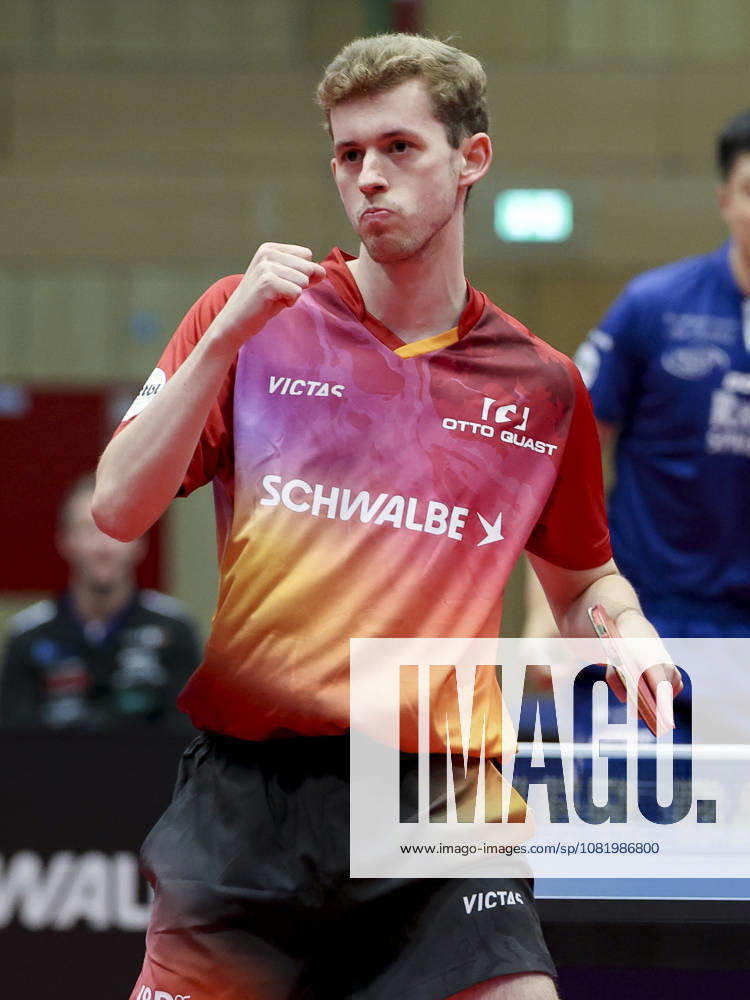Cedric Meissner of TTC Schwalbe Bergneustadt celebrates during the Men s Table Tennis Bundesliga match between TTC Schwalbe Bergneustadt and TTC RhoenSprudel Fulda Maberzell, Burstenhalle on August 25, 2026, in Bergneustadt, Germany. Photo by Marco Steinbrenner, DeFodi Images. Cedric Meissner of TTC Schwalbe Bergneustadt cheers during the 1st Men’s Table Tennis Bundesliga match between TTC Schwalbe Bergneustadt and TTC RhoenSprudel Fulda Maberzell at Burstenhalle on August 25, 2026 in Bergneustadt, Germany Photo by Marco Steinbrenner, DeFodi Images Photo by Marco Steinbrenner, DeFodi Images