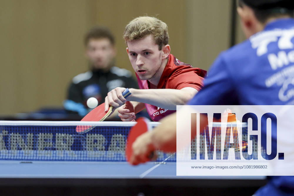 Cedric Meissner of TTC Schwalbe Bergneustadt and Fan Bo Meng of TTC RhoenSprudel Fulda Maberzell battle for the ball during the Men s Table Tennis Bundesliga Match 1 between TTC Schwalbe Bergneustadt and TTC RhoenSprudel Fulda Maberzell, Burstenhalle on August 25, 2026, in Bergneustadt, Germany. Photo by Marco Steinbrenner, DeFodi Images. Cedric Meissner of TTC Schwalbe Bergneustadt and Fan Bo Meng of TTC RhoenSprudel Fulda Maberzell battle for the ball during the 1st Men’s Table Tennis Bundesliga match between TTC Schwalbe Bergneustadt and TTC RhoenSprudel Fulda Maberzell at the Burstenhalle on August 25, 2026, in Bergneustadt, Germany. Photo by Marco Steinbrenner, DeFodi Images. Photo by Marco Steinbrenner, DeFodi Images