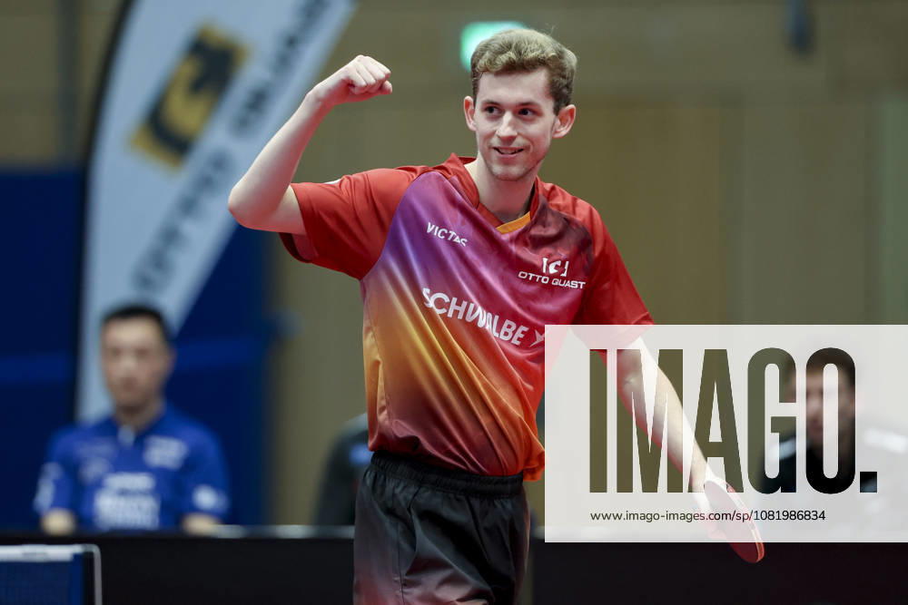Cedric Meissner of TTC Schwalbe Bergneustadt celebrates during the Men s Table Tennis Bundesliga match between TTC Schwalbe Bergneustadt and TTC RhoenSprudel Fulda Maberzell, Burstenhalle on August 25, 2026, in Bergneustadt, Germany. Photo by Marco Steinbrenner, DeFodi Images. Cedric Meissner of TTC Schwalbe Bergneustadt cheers during the 1st Men’s Table Tennis Bundesliga match between TTC Schwalbe Bergneustadt and TTC RhoenSprudel Fulda Maberzell at Burstenhalle on August 25, 2026 in Bergneustadt, Germany Photo by Marco Steinbrenner, DeFodi Images Photo by Marco Steinbrenner, DeFodi Images