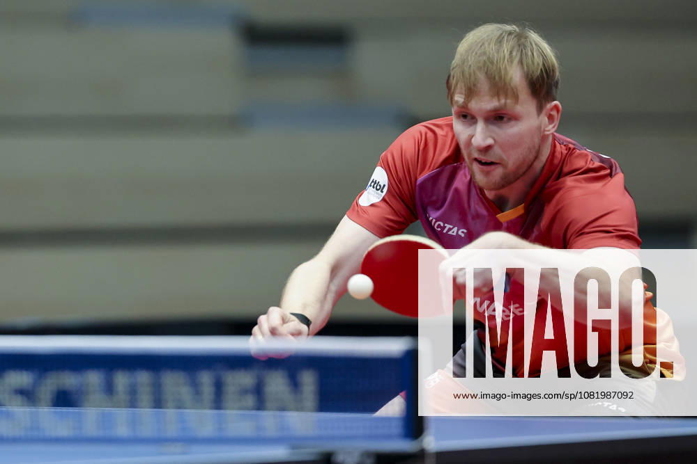 Benedikt Duda of TTC Schwalbe Bergneustadt controls the ball during the Men s Table Tennis Bundesliga Match between TTC Schwalbe Bergneustadt and TTC RhoenSprudel Fulda Maberzell, Burstenhalle on August 25, 2026, in Bergneustadt, Germany. Photo by Marco Steinbrenner, DeFodi Images. Benedikt Duda of TTC Schwalbe Bergneustadt controls the ball during the 1st Men’s Table Tennis Bundesliga match between TTC Schwalbe Bergneustadt and TTC RhoenSprudel Fulda Maberzell at Burstenhalle on August 25, 2026 in Bergneustadt, Germany Photo by Marco Steinbrenner, DeFodi Images Photo by Marco Steinbrenner, DeFodi Images